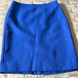 J Crew Elegant Blue Women's pencil Skirt wool